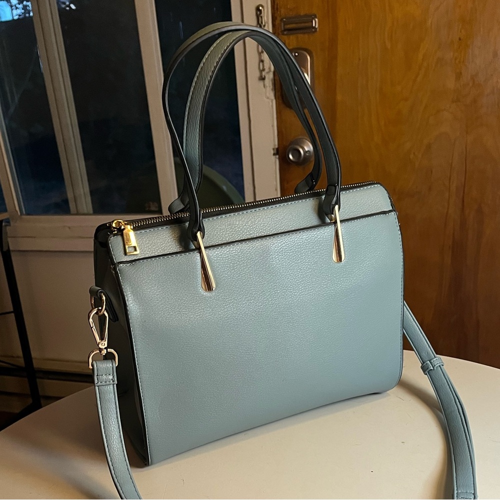 Baby blue Coach-style Handbag